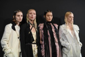 Backstage at Ann Demeulemeester RTW Spring 2019