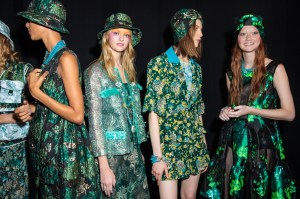Backstage at Anna Sui RTW Spring 2019