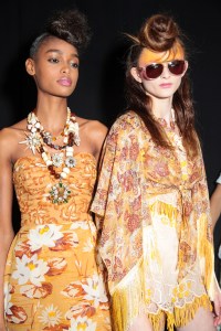 Backstage at Anna Sui RTW Spring 2019