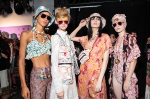 Backstage at Anna Sui RTW Spring 2019