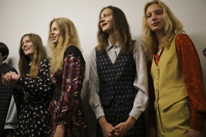 Backstage at Alexa Chung RTW Spring 2019
