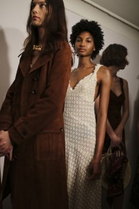 Backstage at Alexa Chung RTW Spring 2019