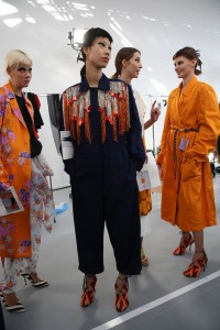 Backstage at Dries Van Noten RTW Spring 2019