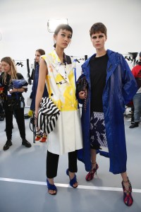 Backstage at Dries Van Noten RTW Spring 2019