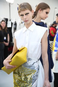 Backstage at Dries Van Noten RTW Spring 2019