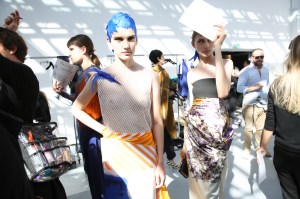 Backstage at Dries Van Noten RTW Spring 2019