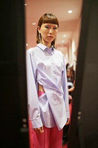 Backstage at Lutz Huelle RTW Spring 2019
