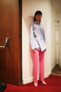 Backstage at Lutz Huelle RTW Spring 2019