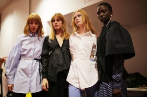 Backstage at Lutz Huelle RTW Spring 2019