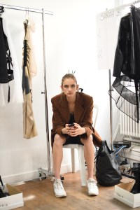 Backstage at Olivier Theyskens RTW Spring 2019
