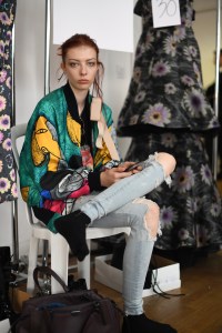 Backstage at Olivier Theyskens RTW Spring 2019