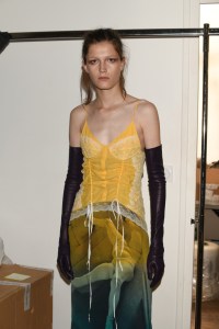 Backstage at Olivier Theyskens RTW Spring 2019