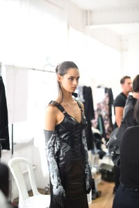 Backstage at Olivier Theyskens RTW Spring 2019