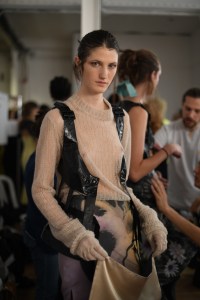 Backstage at Olivier Theyskens RTW Spring 2019