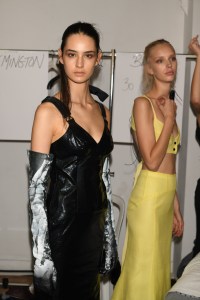 Backstage at Olivier Theyskens RTW Spring 2019