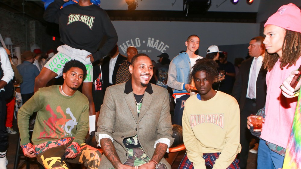 Carmelo Anthony with the Rochambeau collaboration.