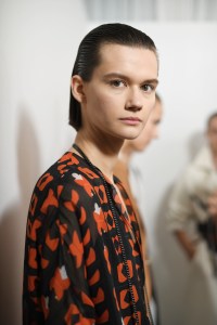Backstage at Akris RTW Spring 2019