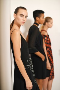 Backstage at Akris RTW Spring 2019