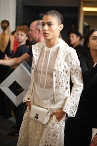 Backstage at Akris RTW Spring 2019