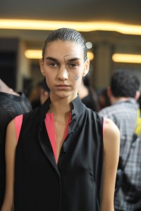 Backstage at Akris RTW Spring 2019