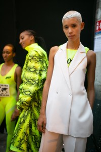 Backstage at Off-White RTW Spring 2019