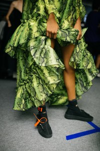 Backstage at Off-White RTW Spring 2019