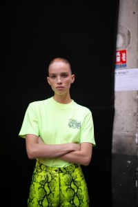 Backstage at Off-White RTW Spring 2019