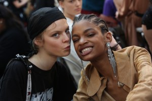 Backstage at Paco Rabanne RTW Spring 2019
