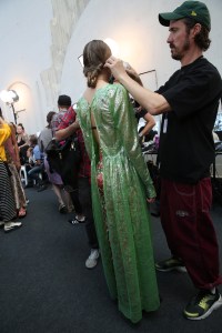 Backstage at Paco Rabanne RTW Spring 2019