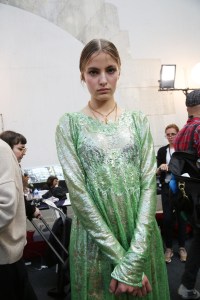 Backstage at Paco Rabanne RTW Spring 2019