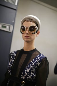 Backstage at Prada RTW Spring 2019