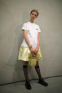 Backstage at Prada RTW Spring 2019