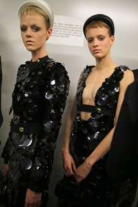 Backstage at Prada RTW Spring 2019