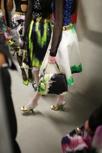 Backstage at Prada RTW Spring 2019