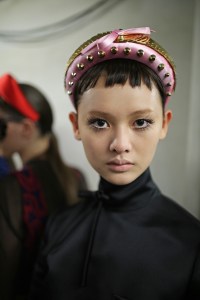 Backstage at Prada RTW Spring 2019