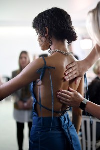 Backstage at Afterhomework RTW Spring 2019