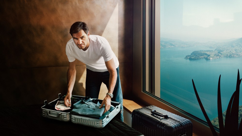 Roger Federer for Rimowa.