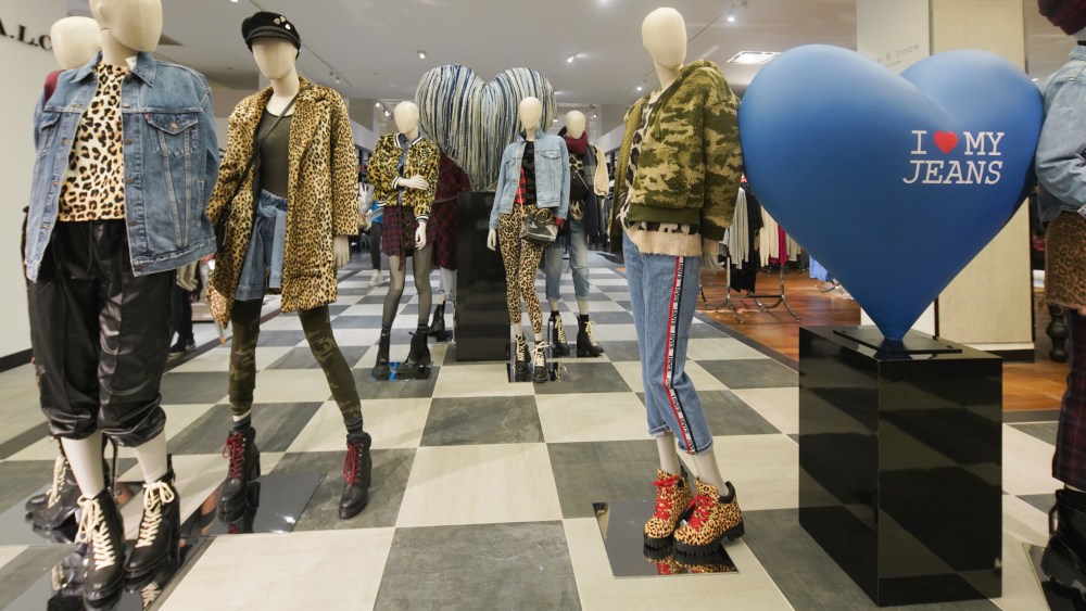 Bloomingdale’s renovated denim floor.