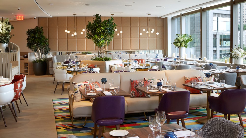 Inside the dining room.