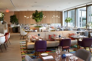 Inside the dining room.