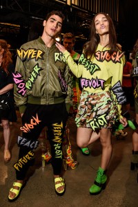 Backstage at Jeremy Scott RTW Spring 2019