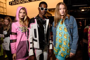 Backstage at Jeremy Scott RTW Spring 2019