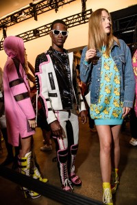 Backstage at Jeremy Scott RTW Spring 2019
