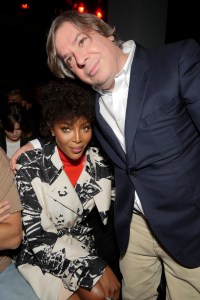 Naomi Campbell and George Condo in the front rowCalvin Klein show, Front Row, Spring Summer 2019, New York Fashion Week, USA - 11 Sep 2018