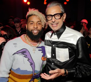 Odell Beckham Jr. and Jeff Goldblum in the front rowCalvin Klein show, Front Row, Spring Summer 2019, New York Fashion Week, USA - 11 Sep 2018