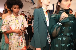 Backstage at Carolina Herrera RTW Spring 2019