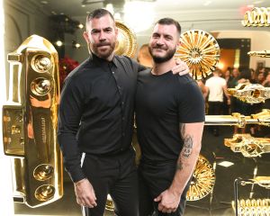 Desi Santiago and Bryce Aviano