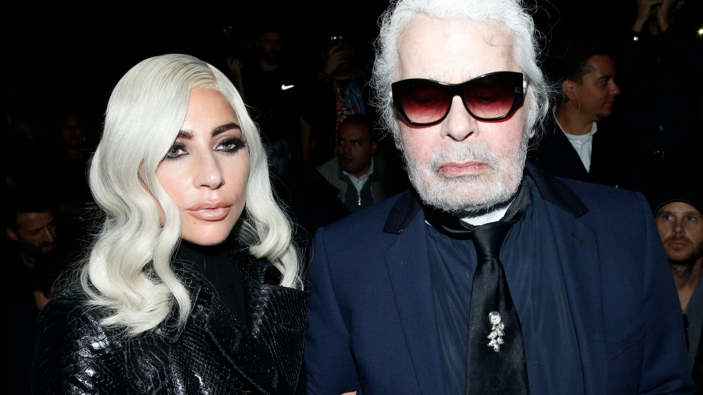 Lady Gaga and Karl Lagerfeld in the front row