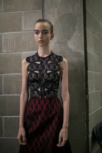 Backstage at Christopher Kane RTW Spring 2019
