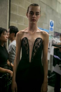 Backstage at Christopher Kane RTW Spring 2019